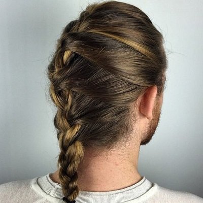 Simple French Braids for Men