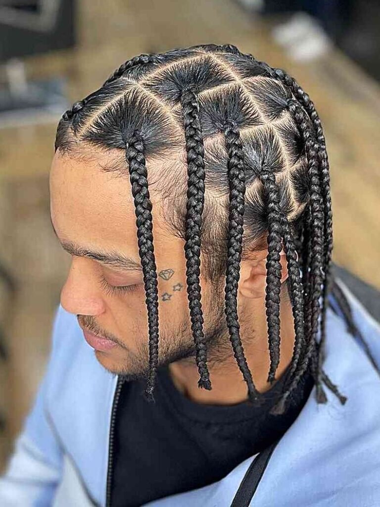 Box Braids For Men With Long Hair