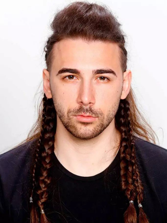 Braids For White Men With Long Hair