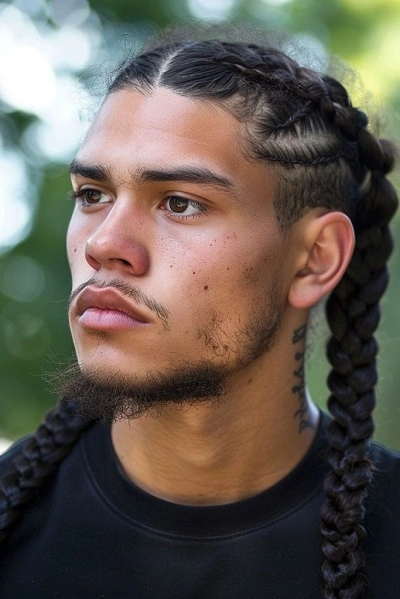 2 Braids Men