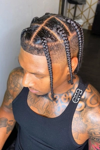 6 Box Braids Mens