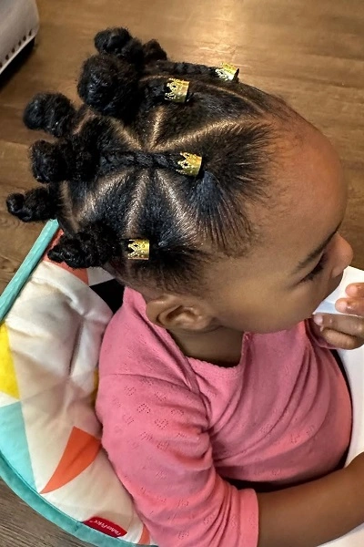 Bantu Knots and Braids for Kids