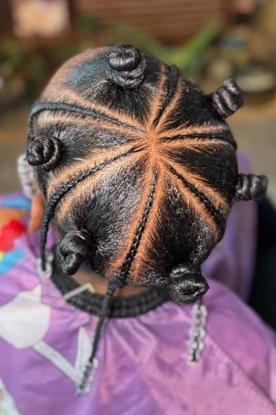 Bantu Knots and Braids for Kids