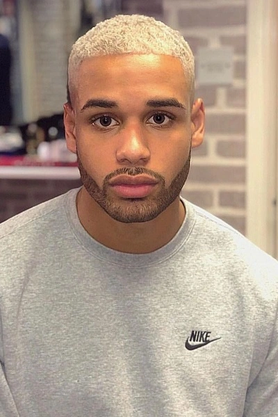 Black Men Blonde Haircuts