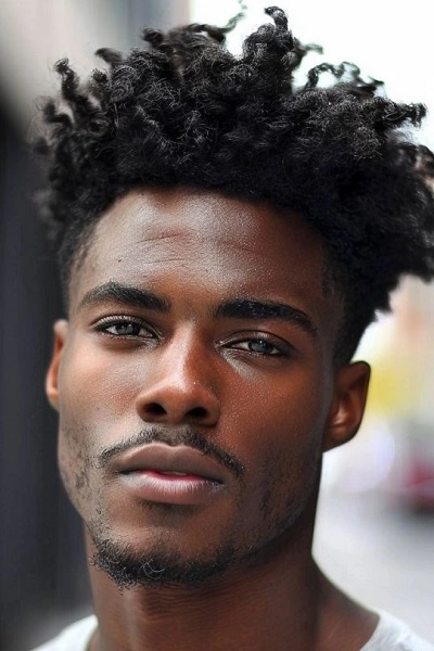 Black Men Blowout Haircut