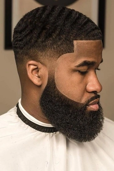 Black Men Waves Haircut