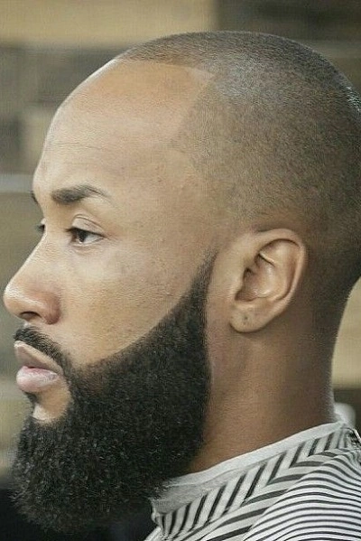  Black Mens Bald Fade Haircut