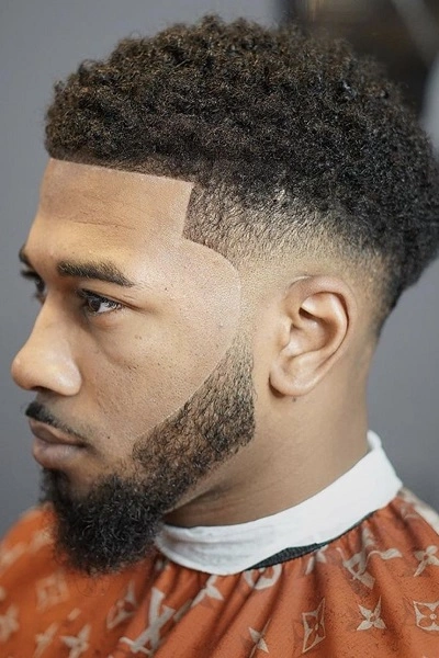 Black Men's Caesar Haircut