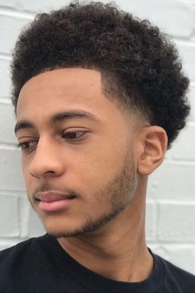 Black Men’s Curly Haircut