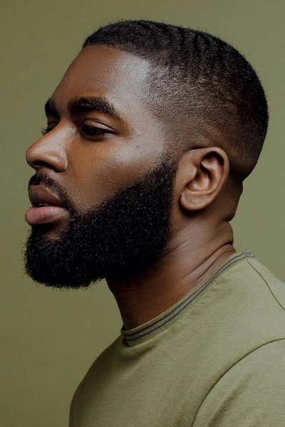 Black Men's Haircuts with Beards