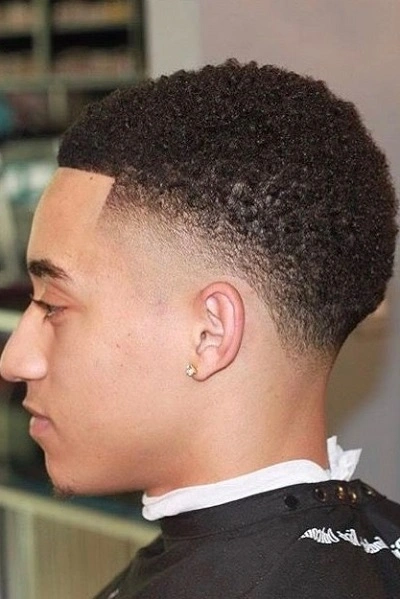  Black Men’s Temple Fade Haircut