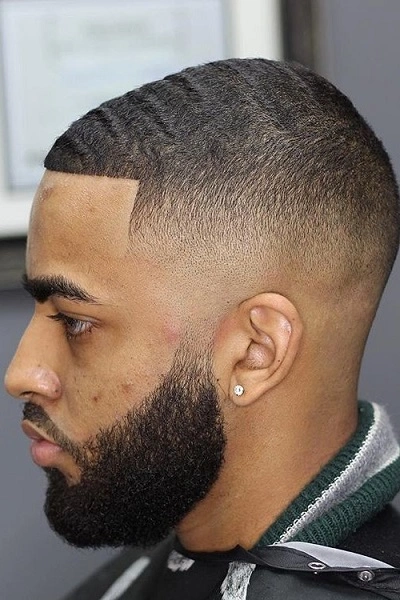 Black Men’s Skin Fade Haircut