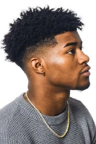 Black Men’s Textured Haircut