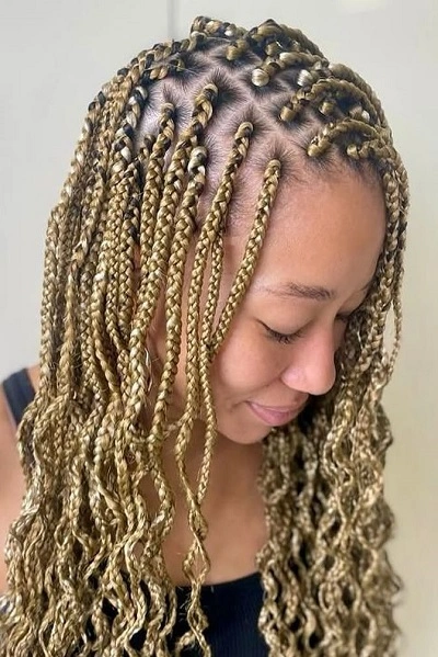 Blonde Box Braids Kids