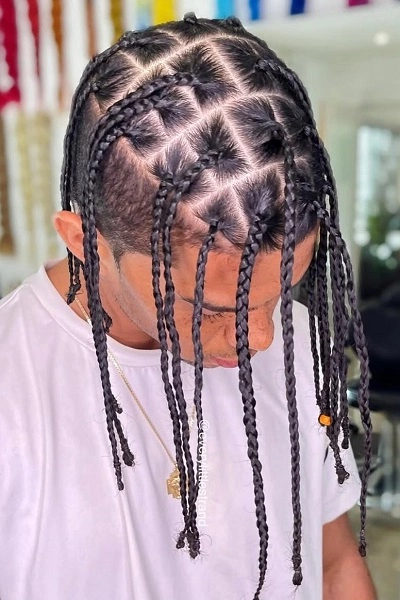 Box Black People Braids Men