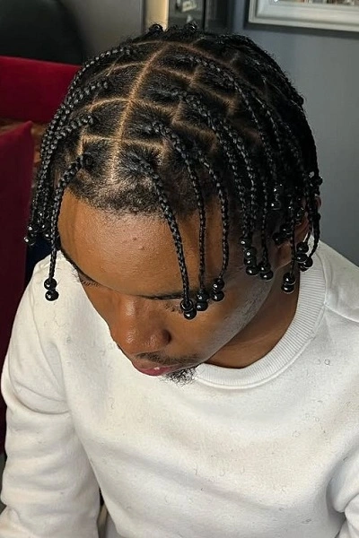 Box Black People Braids Men