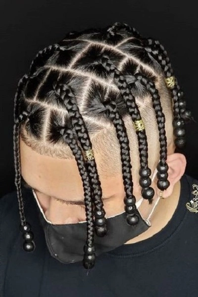 Box Braids Men White