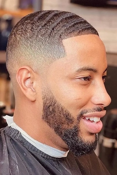 Black Men Waves Haircut