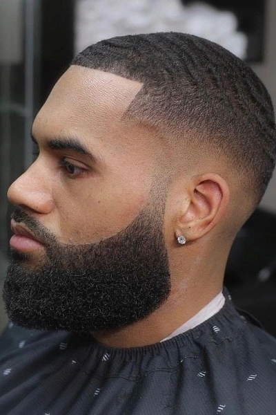 Black Men's Caesar Haircut