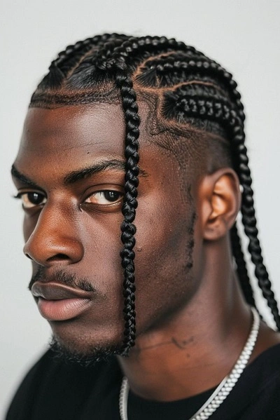 Cornrows Braided Hairstyles for Black Men