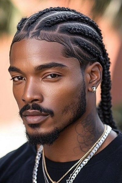 Cornrows Braided Hairstyles for Black Men