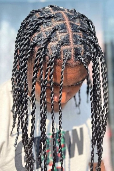 Men's Knotless Box Braids