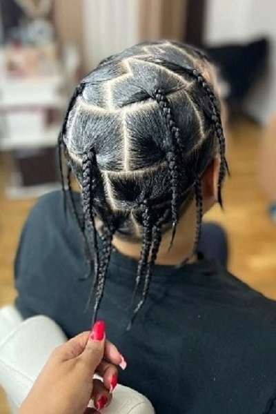 Large Box Braids Men