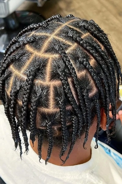 Men Medium Box Braids