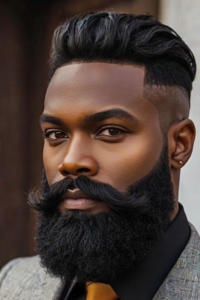 Pompadour Black Man Haircut