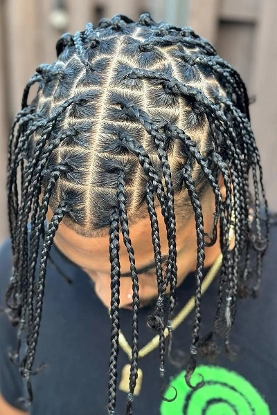 Short Box Braids Men