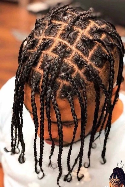 Skinny Box Braids Men