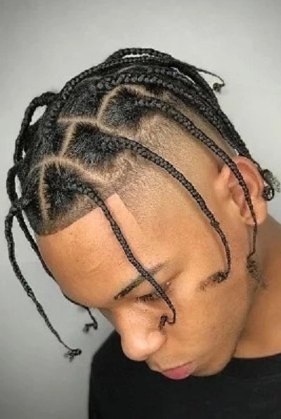 Skinny Box Braids Men