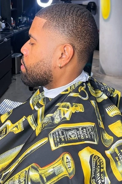  Black Men’s Temple Fade Haircut