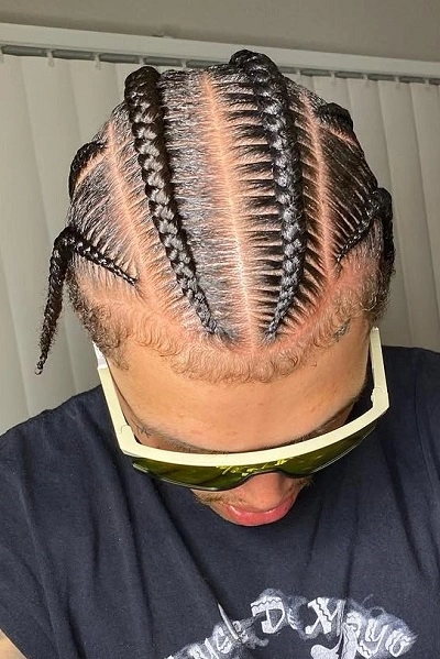 6 Cornrows Male