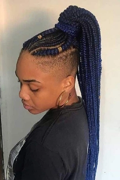 Cornrows with Undercut Braids for Women