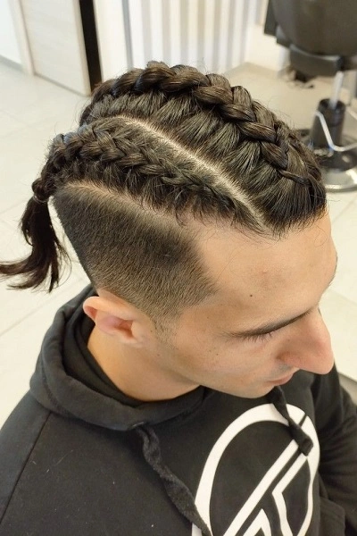 Cornrow French Braids for Men