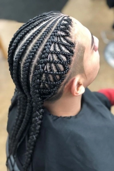 Cornrow Braids for Men with Long Hair