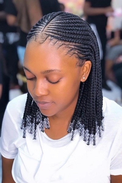 Cornrows with Beads or Accessories