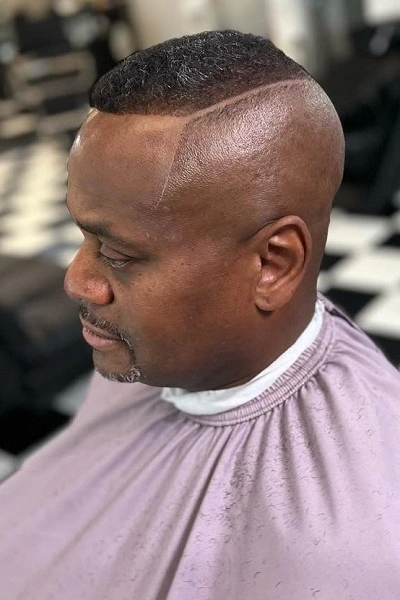 Bald High Fade Black Men