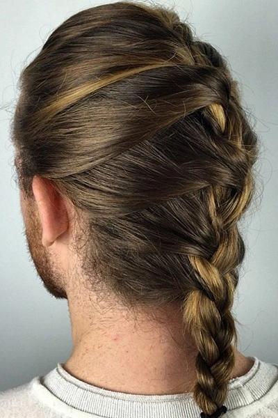 Simple French Braids for Men