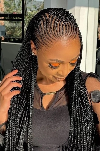 Straight Back Cornrows Braids for Women