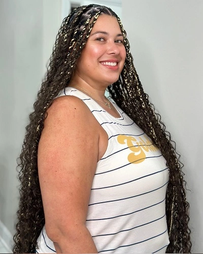 Boho Goddess Braids with Highlights for Women