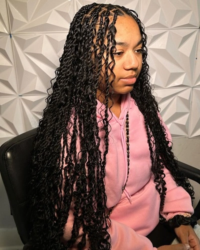 Boho Goddess Braids with Twists for Women