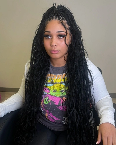Boho Half Up Knotless Braids
