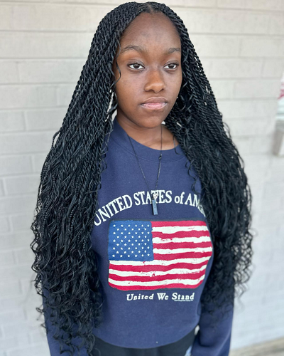 Boho Twisted Knotless Braids