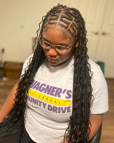 Boho Zigzag Knotless Braids