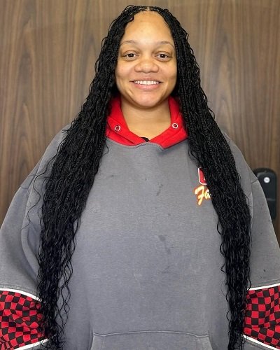Goddess Boho Knotless Braids for Women