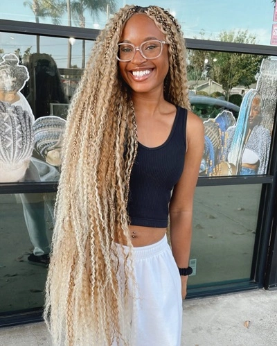 Long Boho Goddess Braids for Women