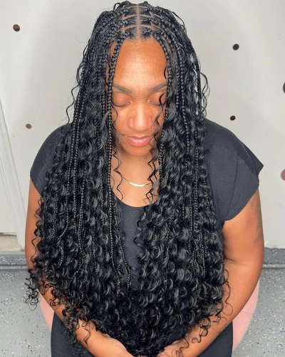 Medium Boho Goddess Braids for Women