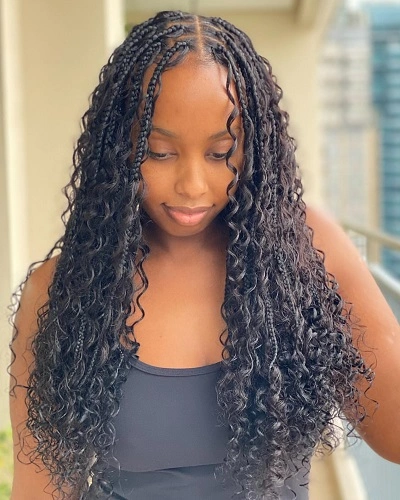 Medium Boho Goddess Braids for Women